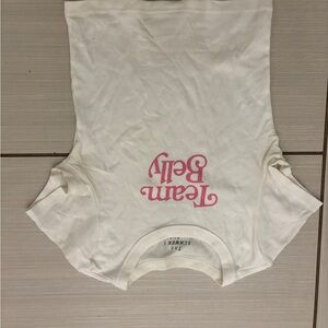 American Eagle Outfitters Cream Tee with Black Print